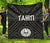 Tahiti Premium Quilt - Tahiti Seal In Polynesian Tattoo Style (Black) - Polynesian Pride