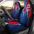 Samoa Car Seat Covers - Samoa Flag with Polynesian Patterns Universal Fit Blue - Polynesian Pride