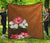 Hawaii Hibiscus Premium Quilt Brown - Polynesian Pride