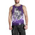 Maori Manaia The Blue Sea Men Tank Top, Purple Purple - Polynesian Pride