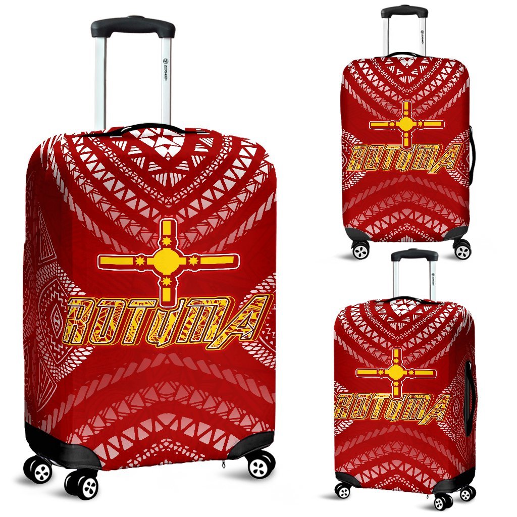 Rotuma Luggage Covers Melanesian Style Red - Polynesian Pride