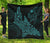 Polynesian Quilt - Polynesian Blue Shark Warrior Tattoo Blue - Polynesian Pride
