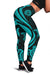 American Samoa Women's Legging - Turquoise Tentacle Turtle - Polynesian Pride