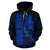 Chuuk Custom Hoodie Micronesia Chuukese Warrior Blue - Polynesian Pride