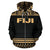 Fiji All Over Zip up Hoodie Polynesian Gold Version - Polynesian Pride