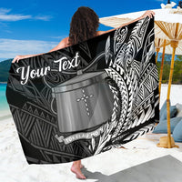 Tokelau Sarong - Custom Personalised Wings Style Sarong - Tokelau One Size Black - Polynesian Pride