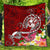 Tonga Premium Quilt - Turtle Plumeria (Red) Red - Polynesian Pride