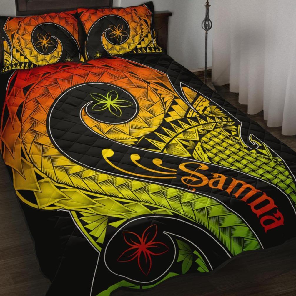 Samoa Quilt Bed Set - Samoa Polynesian Decorative Patterns Art - Polynesian Pride