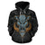 Polynesian Kamapuaa Flag of Hawaii Zip Hoodie White Hawaiian Mythology Style - Polynesian Pride