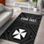 Wallis and Futuna Personalised Area Rug - Wallis and Futuna Seal With Polynesian Tattoo Style Black - Polynesian Pride