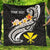 Hawaii Custom Personalised Premium Quilt - Kanaka Maoli Polynesian Patterns Plumeria (Black) Black - Polynesian Pride