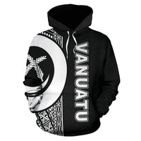 Vanuatu Polynesian Hoodie White Line - Polynesian Pride