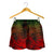 Polynesian Women's Shorts - Red Hibiscus Patterns - Polynesian Pride