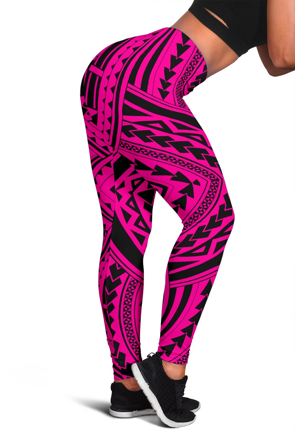 Polynesian Tradition Pink Hawaii Women's Legging AH Pink - Polynesian Pride