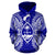 Guam Polynesian ll Over Hoodie Map Blue - Polynesian Pride