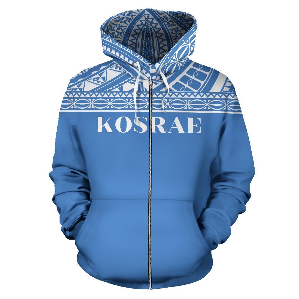 Kosrae Micronesian All Over Zip up Hoodie - Polynesian Pride