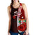 Fiji Polynesian Women's Racerback Tank - Coat Of Arm With Hibiscus - Polynesian Pride