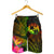 Tonga Polynesian Men's Shorts - Hibiscus and Banana Leaves - Polynesian Pride