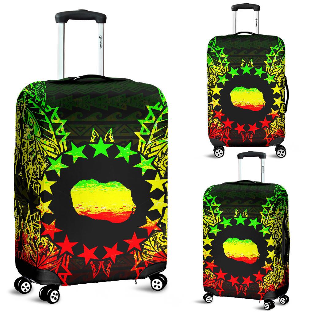 Cook Islands Polynesian Luggage Covers Map Reggae Reggae - Polynesian Pride