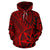 Hawaii Hoodie Polynesian Hawaiian Style Tribal Tattoo Red Pullover Unisex Art - Polynesian Pride