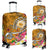 Samoa Luggage Covers - Turtle Plumeria (Gold) - Polynesian Pride