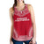 French Polynesia Women's Racerback Tank - Polynesian Chief Flag Version Red - Polynesian Pride