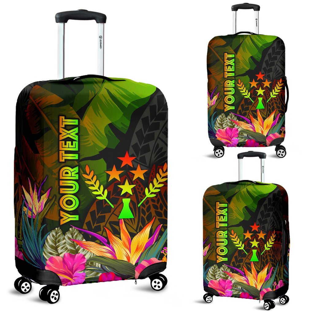 Kosrae Polynesian Personalised Luggage Covers - Hibiscus and Banana Leaves - Polynesian Pride
