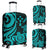 Kosrae Micronesian Luggage Covers - Turquoise Tentacle Turtle Turquoise - Polynesian Pride