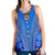 Fiji Drua Women Racerback Tank Tapa Blue - Polynesian Pride