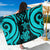 Kosrae Micronesia Sarong - Tentacle Turtle Turquoise SARONG ONE SIZE TURQUOISE - Polynesian Pride