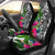 Kosrae Car Seat Covers White - Turtle Plumeria Banana Leaf Universal Fit White - Polynesian Pride