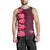 Hawaii Hibiscus Flower Polynesian Men's Tank Top - Curtis style - Pink - Polynesian Pride