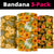 Hawaiian Hibiscus Yellow Set Bandana 3-Pack - Polynesian Pride