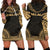 Palau Women's Hoodie Dress - Polynesian Gold Chief Gold - Polynesian Pride