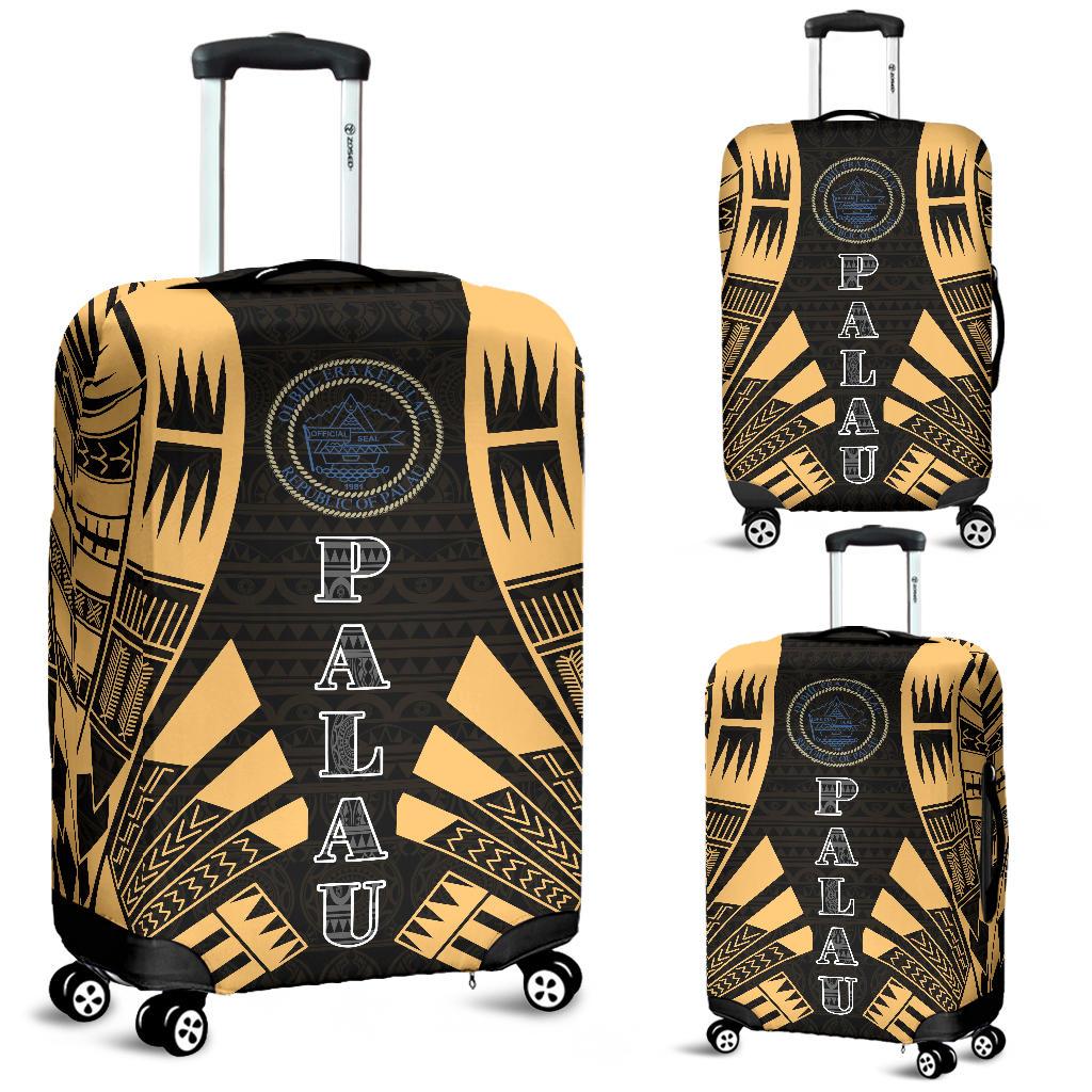 Palau Luggage Cover - Polynesian Tattoo Gold Gold - Polynesian Pride