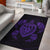 Hawaiian Map Turtle Ohana Hibiscus Kakau Polynesian Rug AH Rug Purple - Polynesian Pride