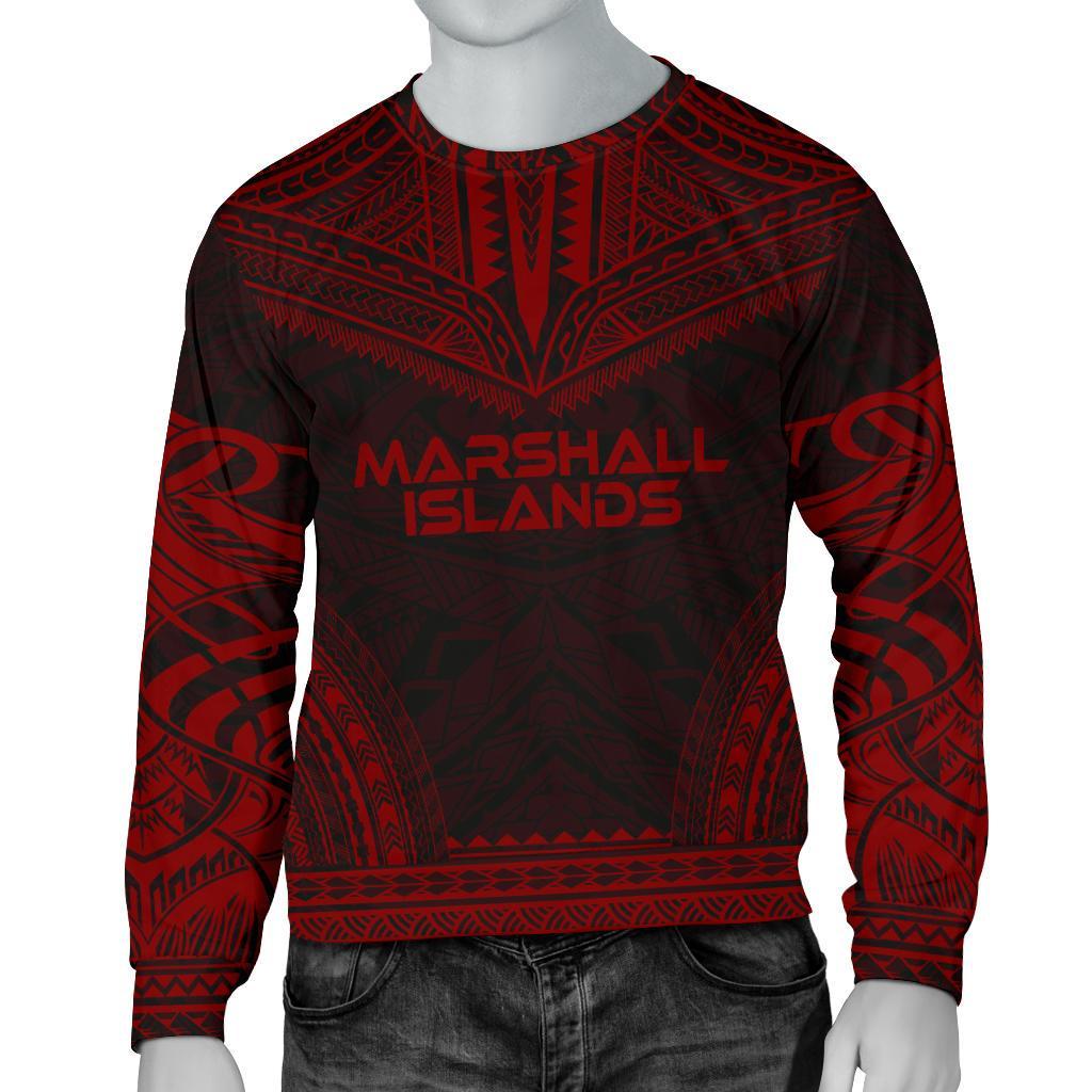 Marshall Islands Sweater - Polynesian Chief Red Version Unisex Red - Polynesian Pride