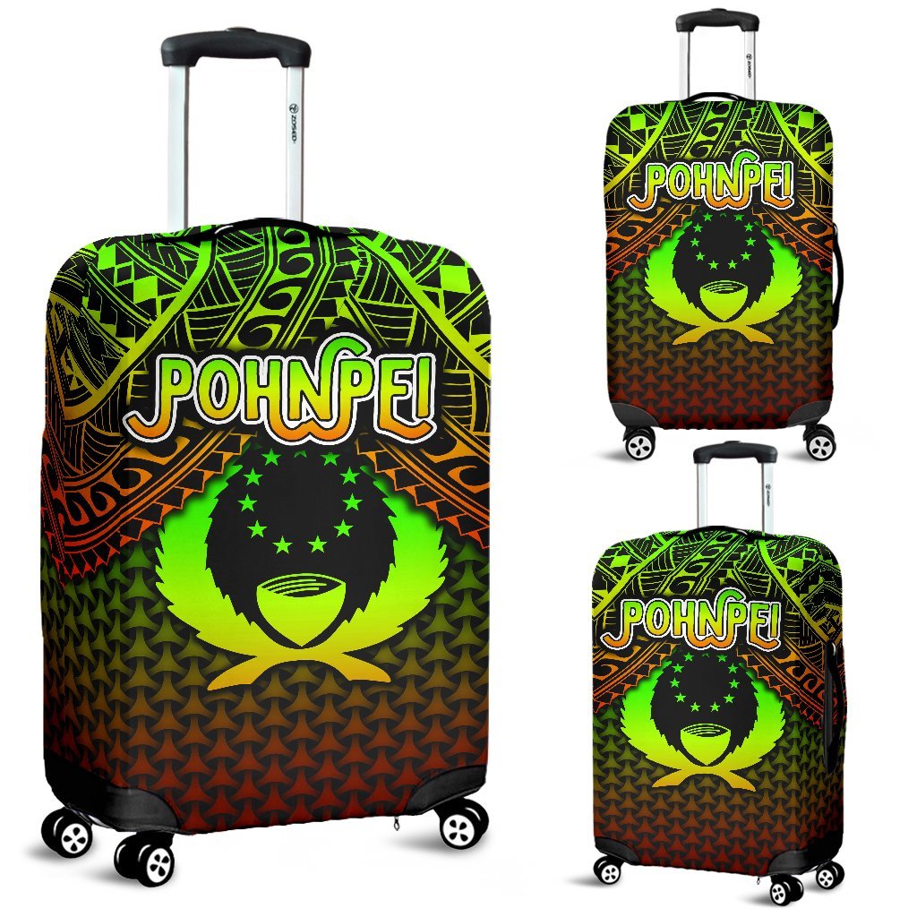 Polynesian Pohnpei Luggage Covers - Reggae Vintage Polynesian Patterns - Polynesian Pride