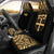 Fiji Tapa Car Seat Covers - Fiji Flag Polynesian Tattoo Fog Gold Universal Fit Blue - Polynesian Pride