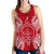 Palau Polynesian Women Tank Top Map Red White Red - Polynesian Pride