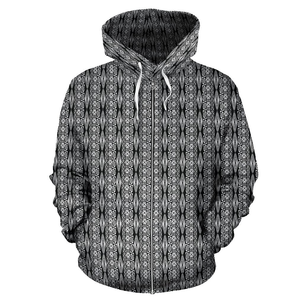 Polynesian Zip up Hoodie Tribal 06 - Polynesian Pride