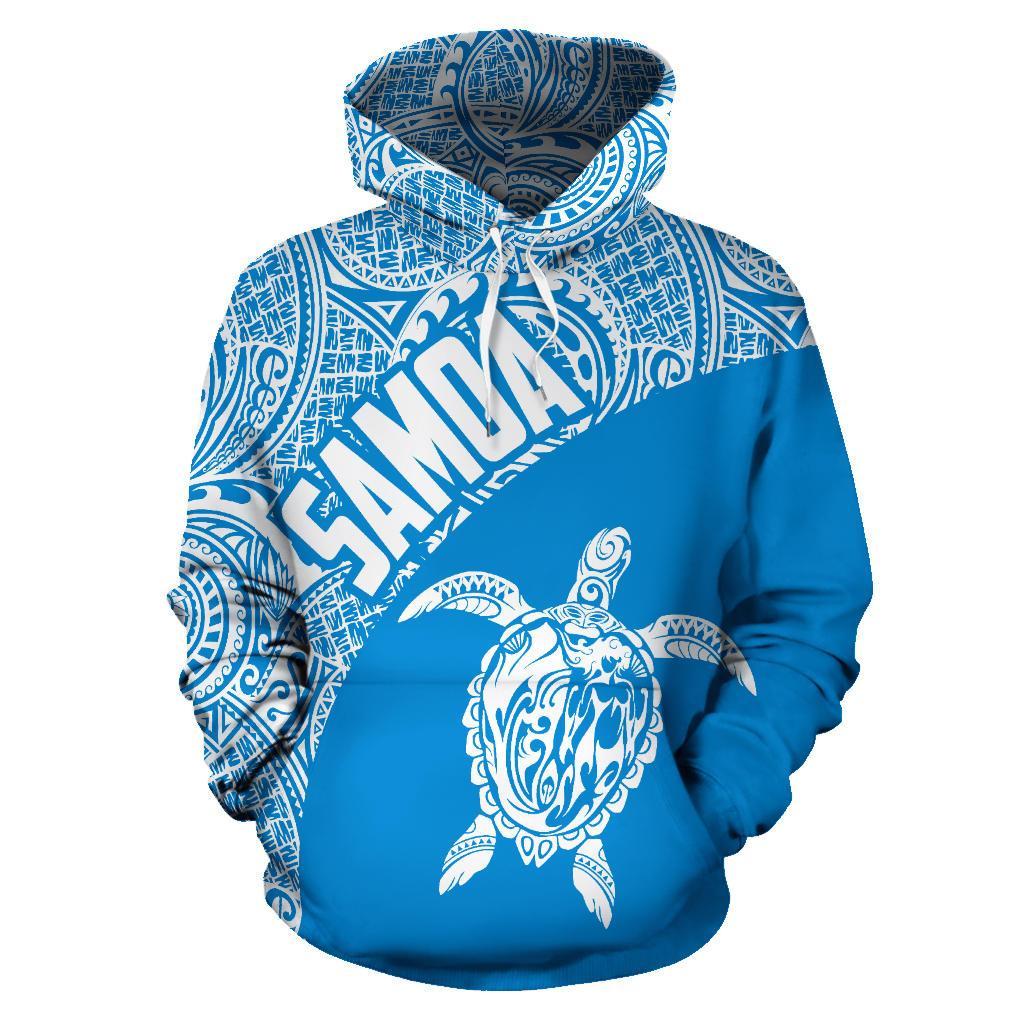 Samoa Hoodie Samoa Turtle Mermaid Polynesian Tattoo 03 - Polynesian Pride