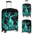 Polynesian Hawaii Luggage Covers - Hula Girl Neon Blue Blue - Polynesian Pride