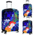 Tonga Custom Personalised Luggage Covers - Humpback Whale with Tropical Flowers (Blue) - Polynesian Pride