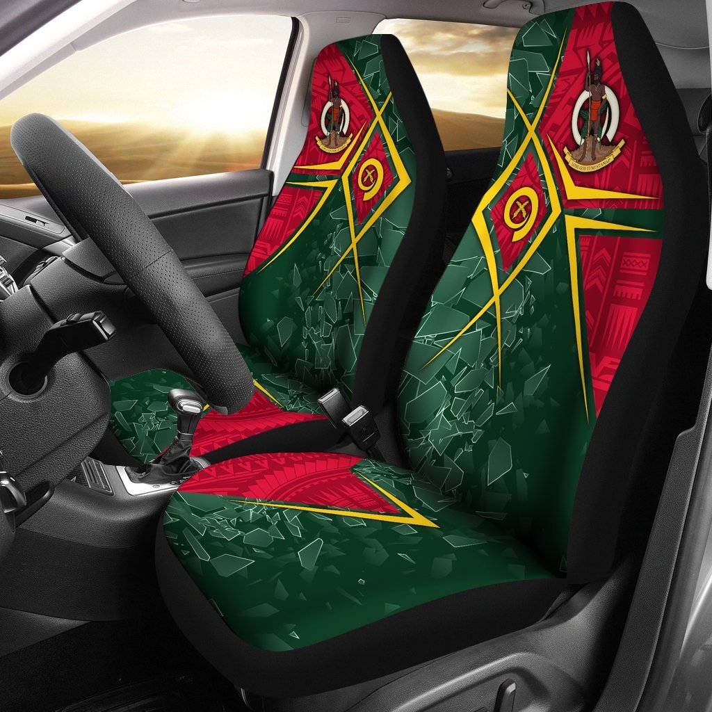 Vanuatu Car Seat Covers - Vanuatu Legend Universal Fit Red - Polynesian Pride