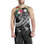 Nauru Polynesian Men's Tank Top - Summer Plumeria (Black) - Polynesian Pride