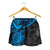 Yap Polynesian Shorts (Women) - Blue Turtle - Polynesian Pride