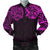 New Zealand Men's Bomber Jacket, Maori Polynesian Tattoo Purple Purple - Polynesian Pride