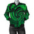 New Zealand Maori Mangopare Women Bomber Jacket Polynesian - Green Green - Polynesian Pride