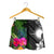 Marshall Islands Women Shorts - Turtle Plumeria Banana Leaf - Polynesian Pride